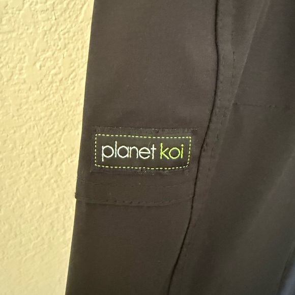 Nurses Black Scrub Pants with Pockets - Picture 2 of 4